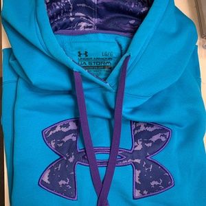 Under Armour Storm Teal and Purple Hoodie